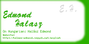 edmond halasz business card