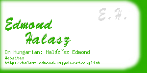 edmond halasz business card